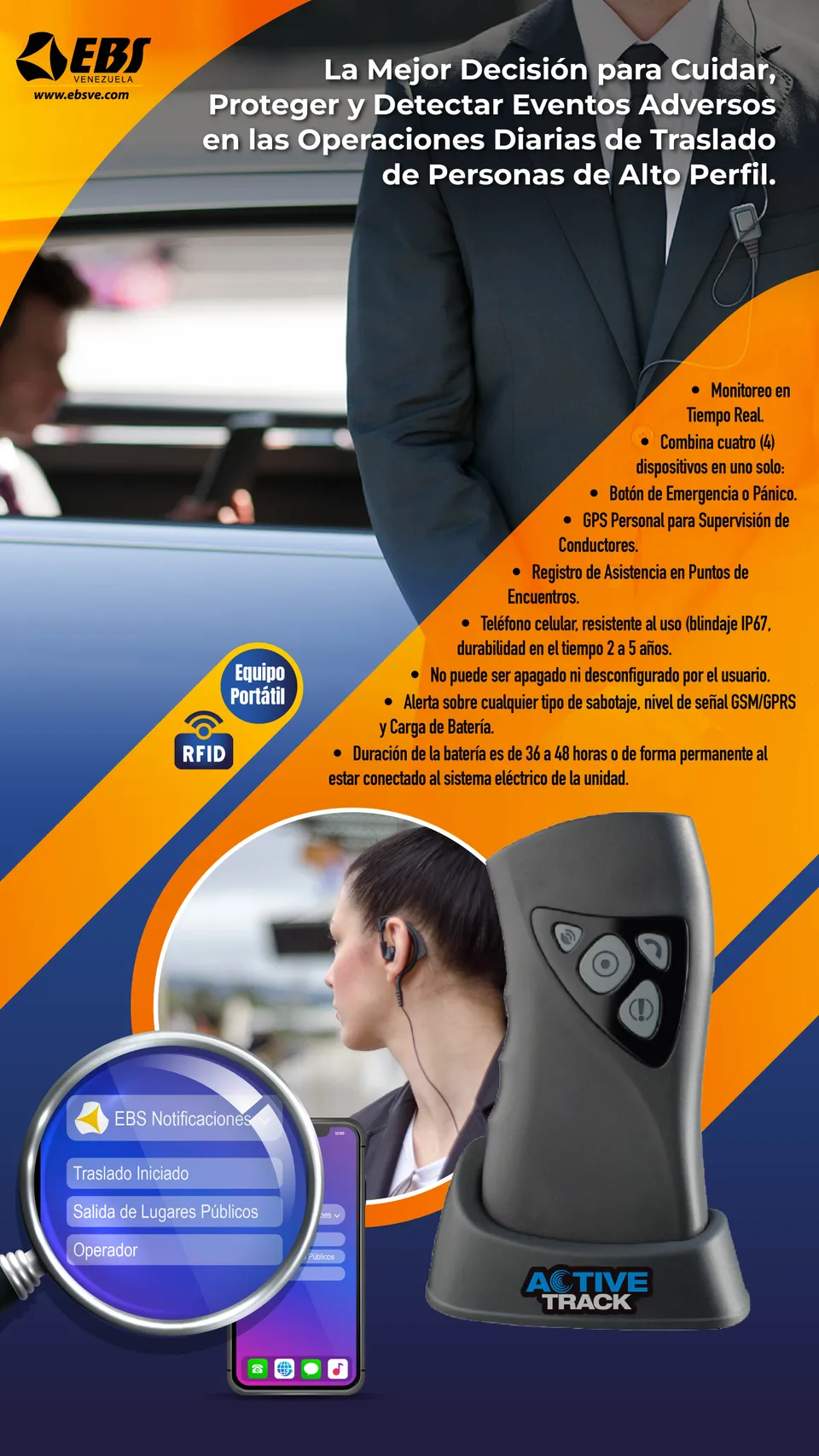 Active Track: Traslado de personas importantes
