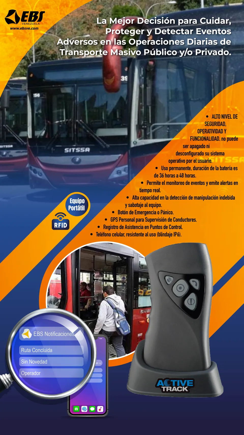 Active Track: Transporte masivo