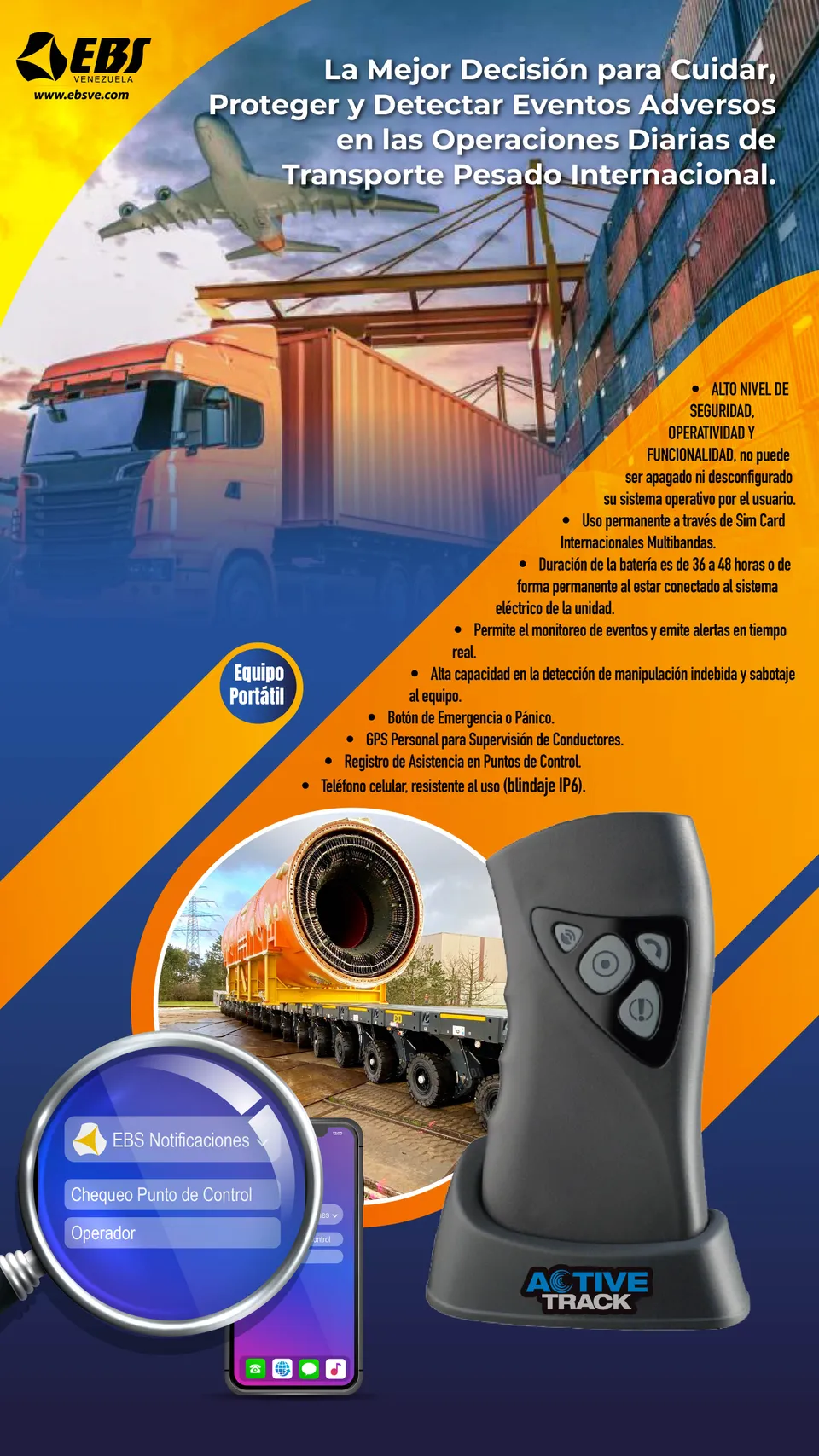 Active Track: Transporte internacional