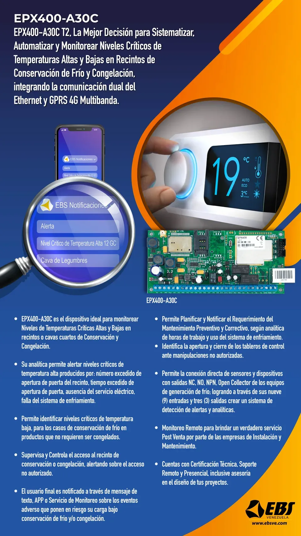Monitoreo de temperatura en cargas almacenadas al frío